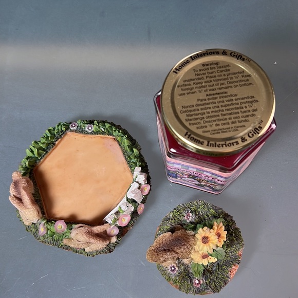 Home Interiors Accents Home Interiors Candle Base Topper And Candle Poshmark